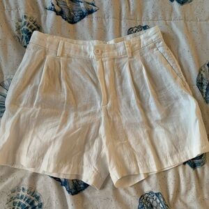 Lilly Pulitzer Resort White Linen Shorts NWT size 6